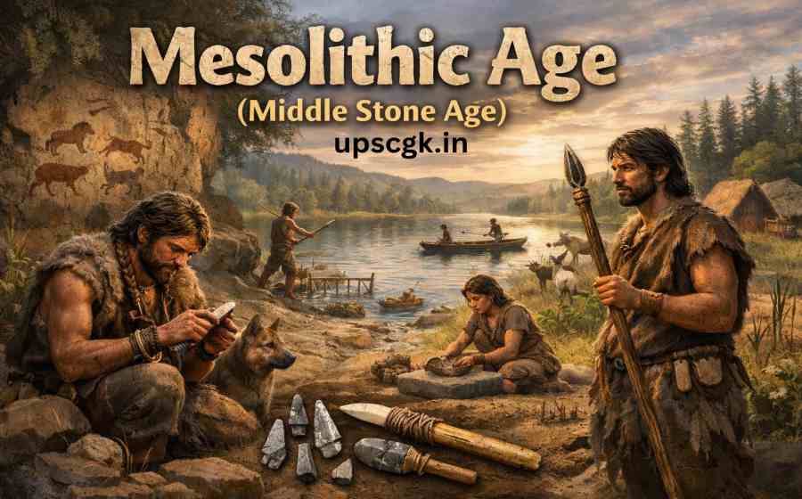 Mesolithic Age or Middle Stone Age - Time Period, Features, Tools and Important Sites in India