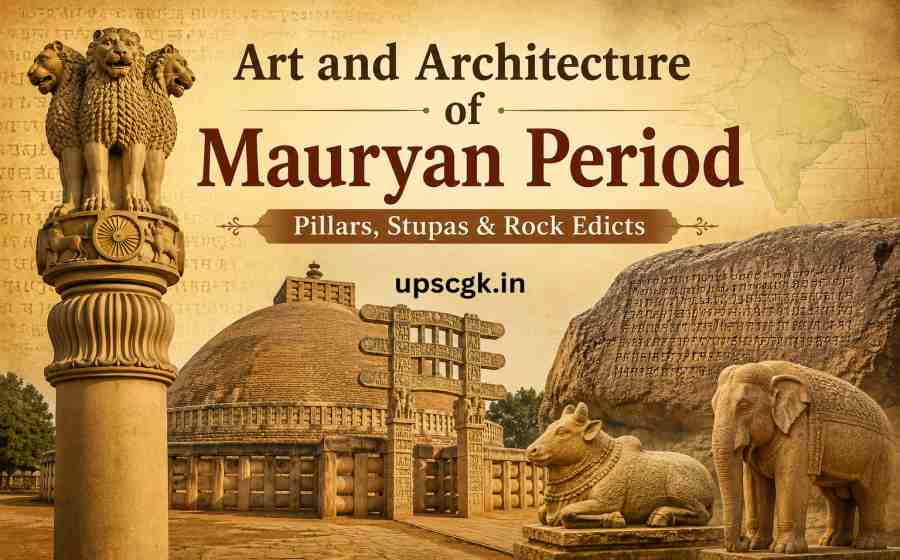 Art and Architecture of Mauryan Period - Pillars, Stupas and Rock Edicts