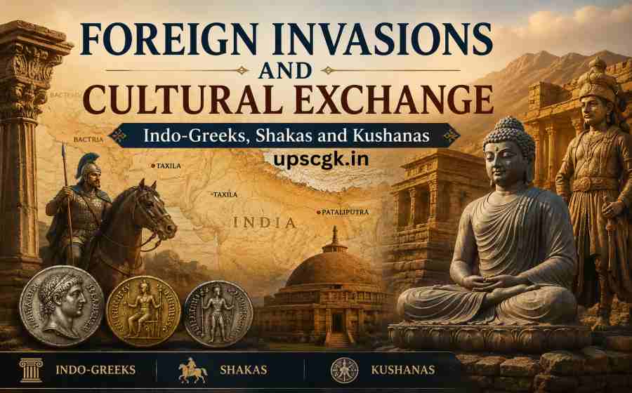 Foreign Invasions and Cultural Exchange - Indo-Greeks, Shakas and Kushanas