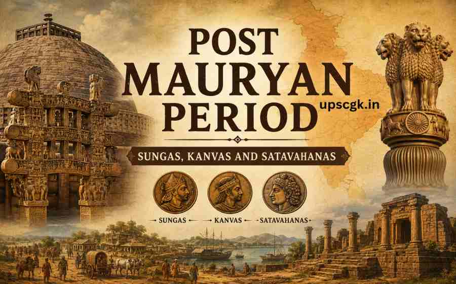 Post Mauryan Period - Sungas, Kanvas and Satavahanas, Rise of Regional Powers in Ancient India