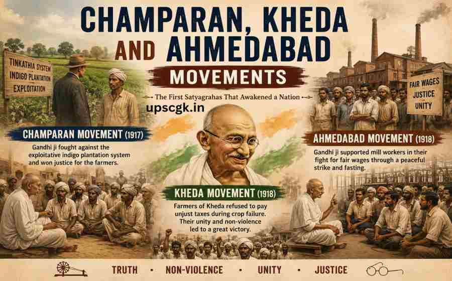 Champaran Kheda and Ahmedabad Movements - Gandhi’s First Satyagrahas That Changed India’s Freedom Struggle
