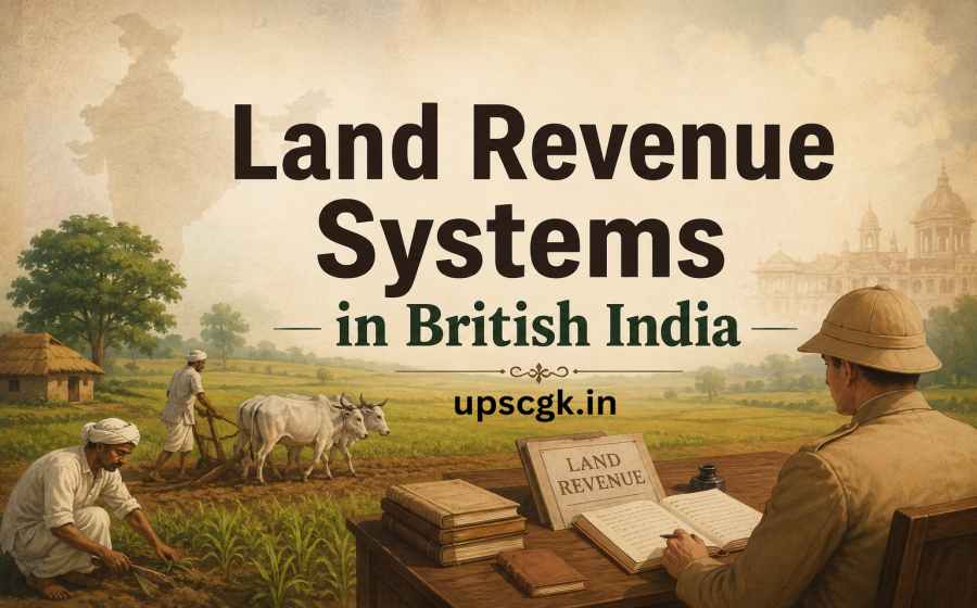 Land Revenue Systems in British India - Zamindari, Ryotwari and Mahalwari